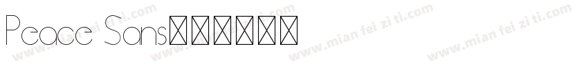 Peace Sans字体转换